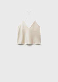 Silk pajama top