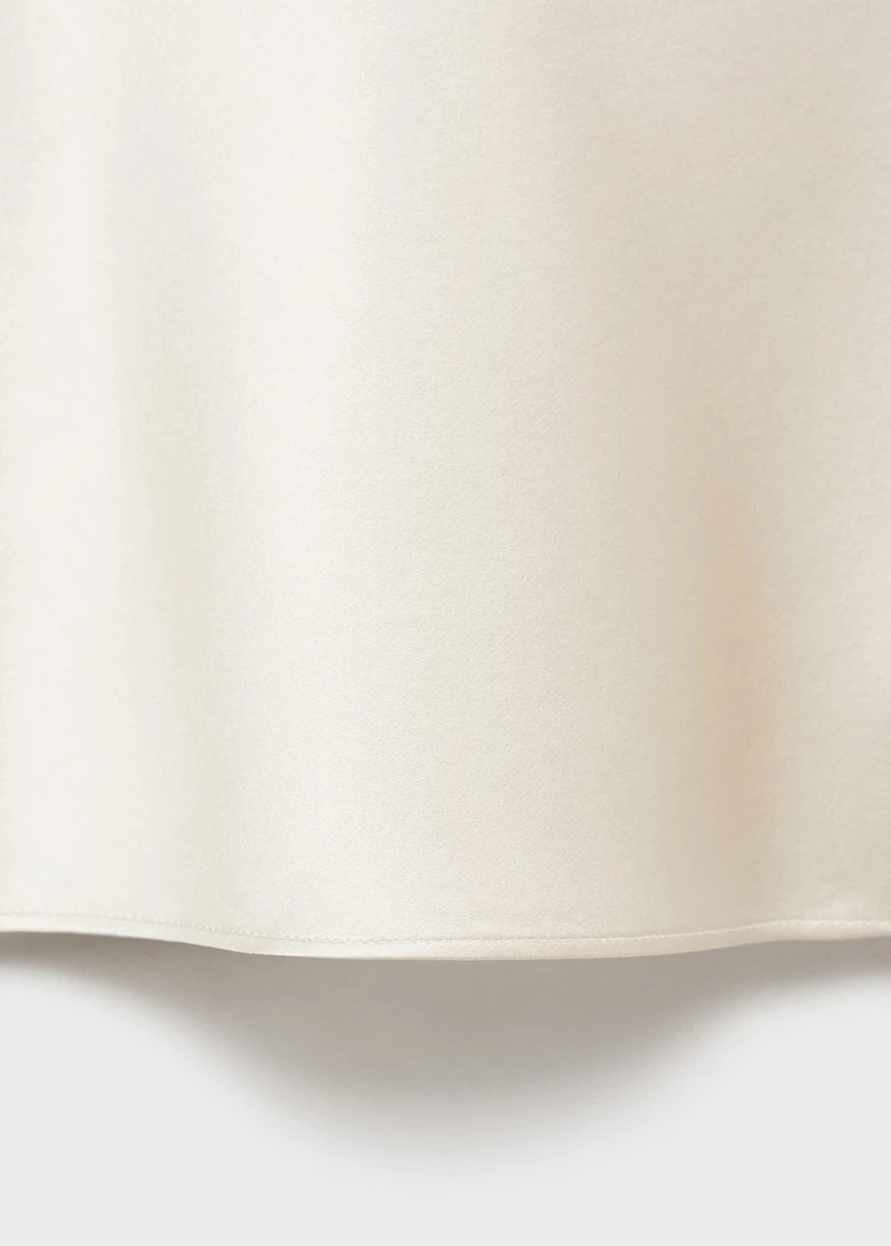 Silk pajama top