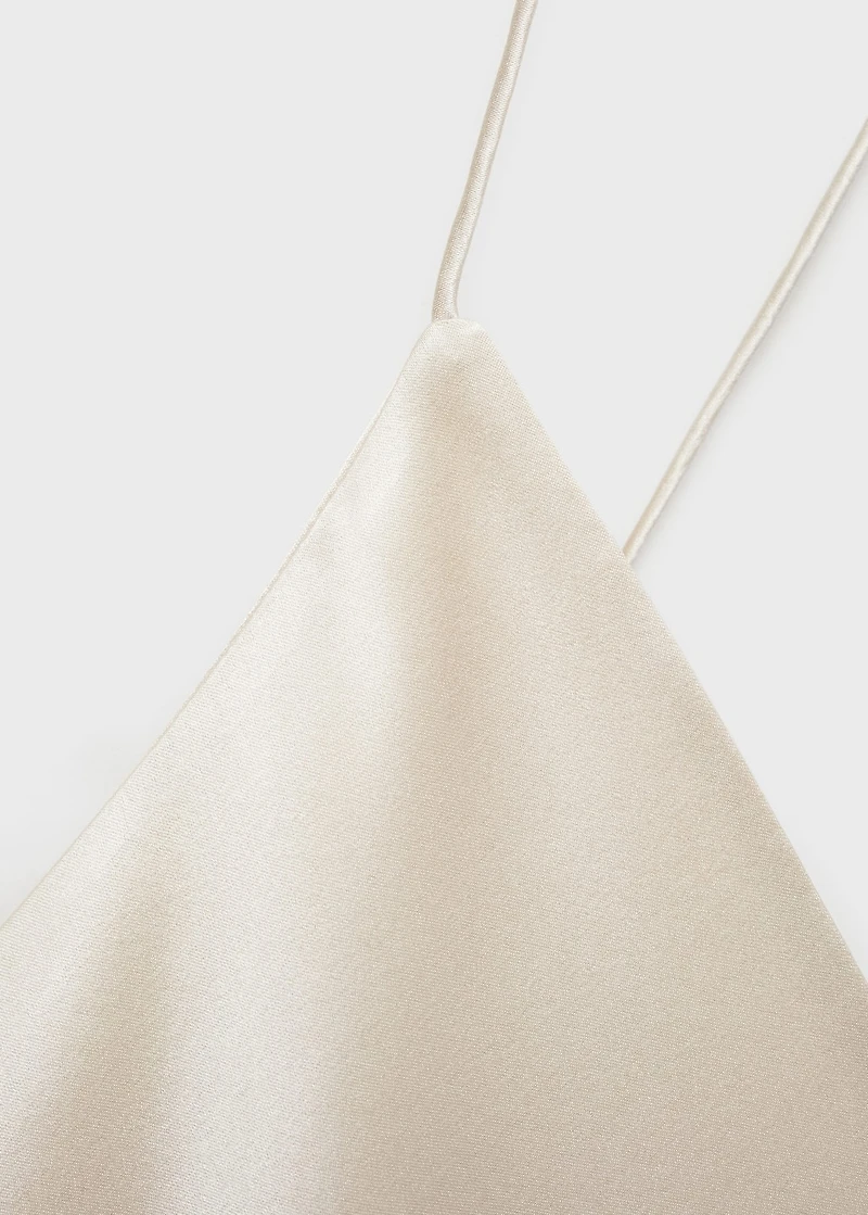 Silk pajama top