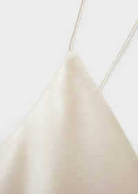 Silk pajama top