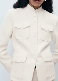 Bouclé jacket with pockets