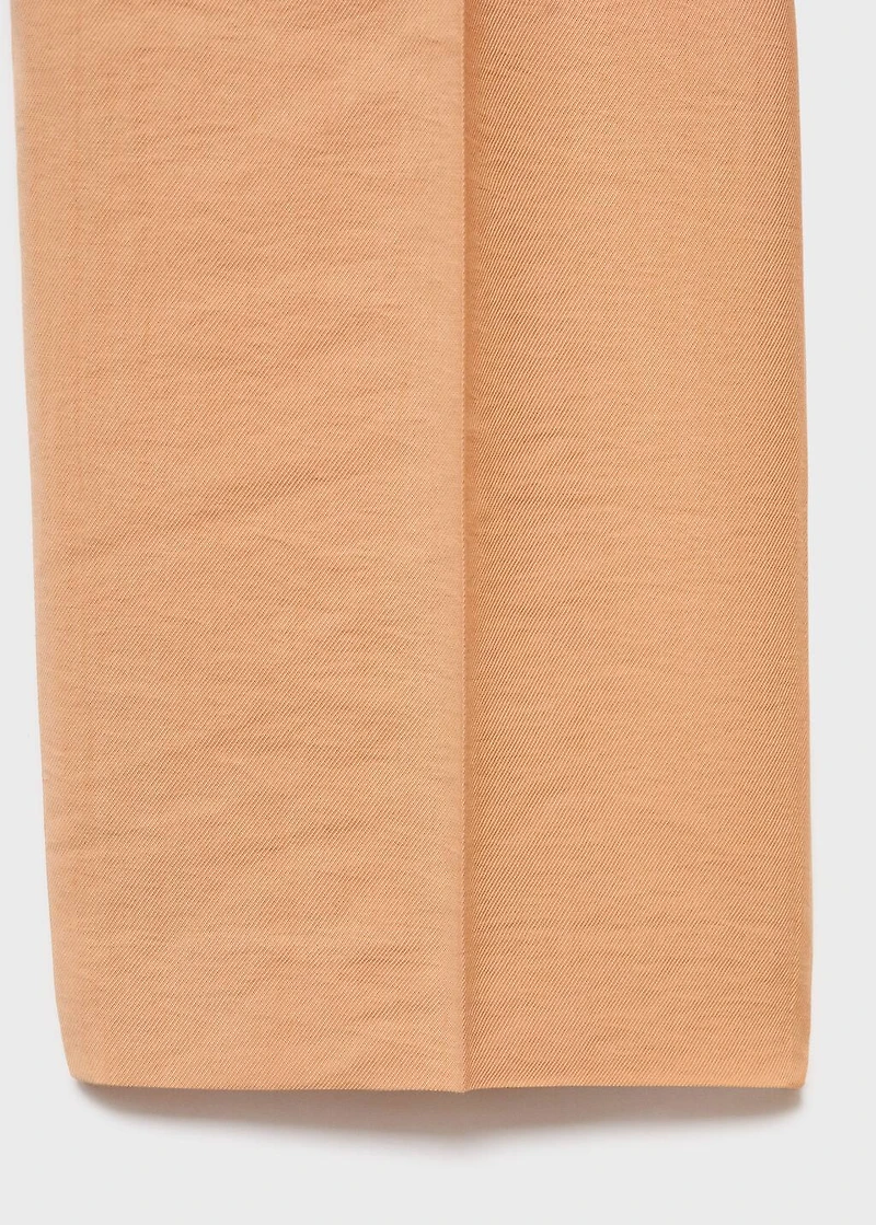 Lyocell pants with elastic waistband