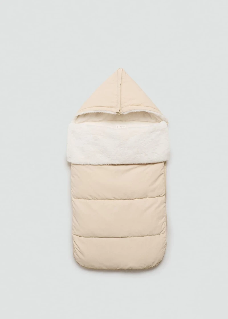 Fur-effect walking bag