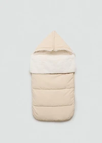 Fur-effect walking bag
