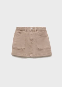 Denim cotton skirt