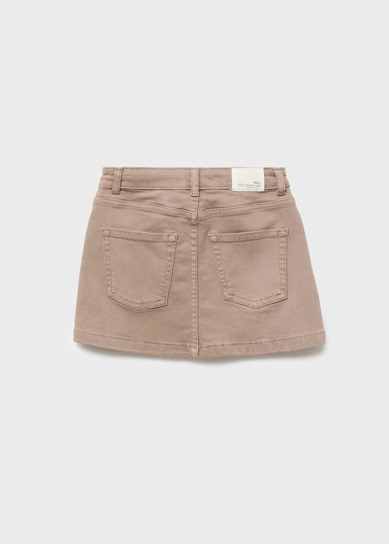 Denim cotton skirt