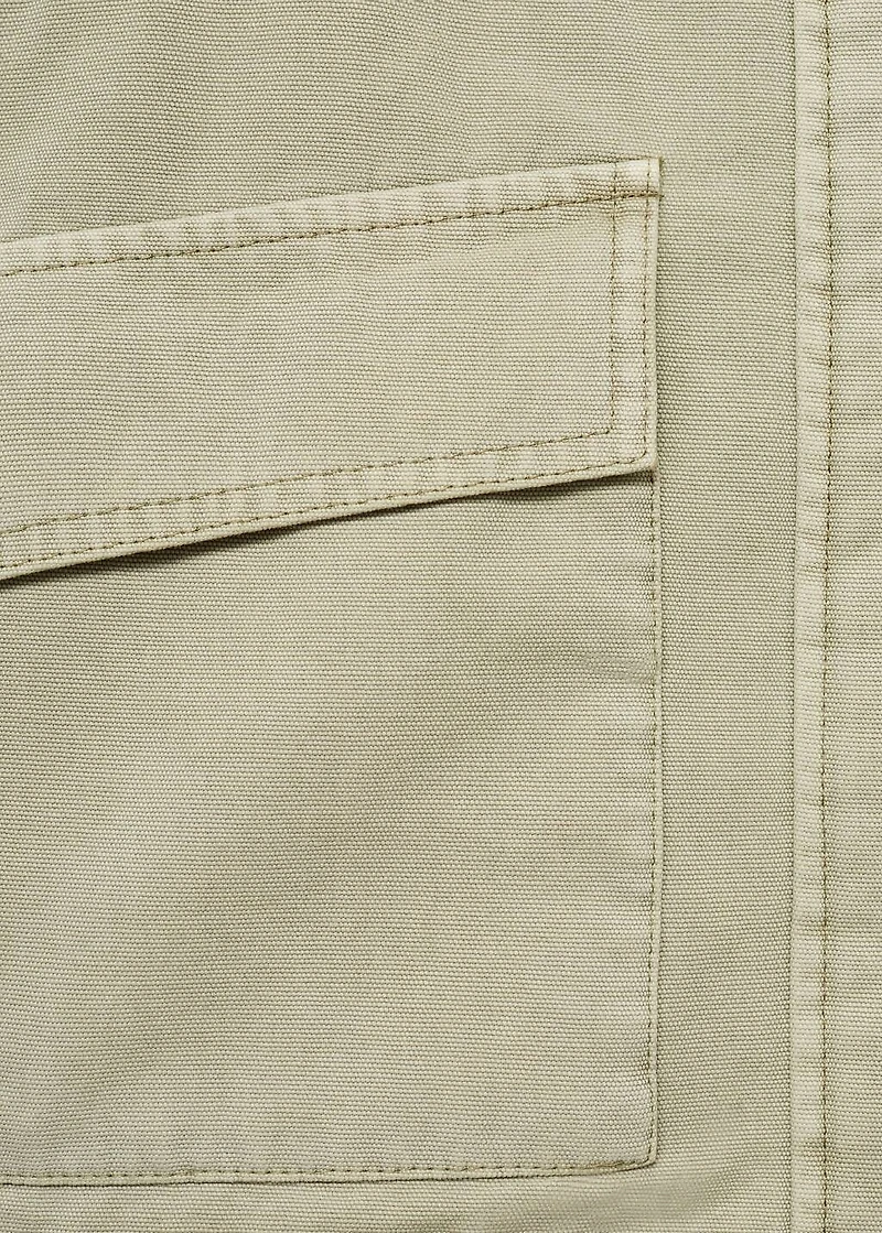 Denim jacket with contrast collar
