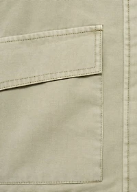 Denim jacket with contrast collar