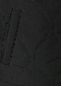 Quilted parka with buttons