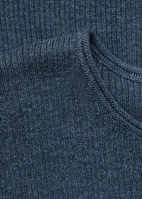 Ribbed knitwear vest