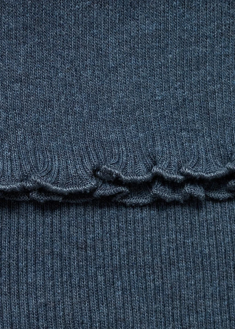 Ribbed knitwear vest