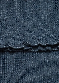 Ribbed knitwear vest