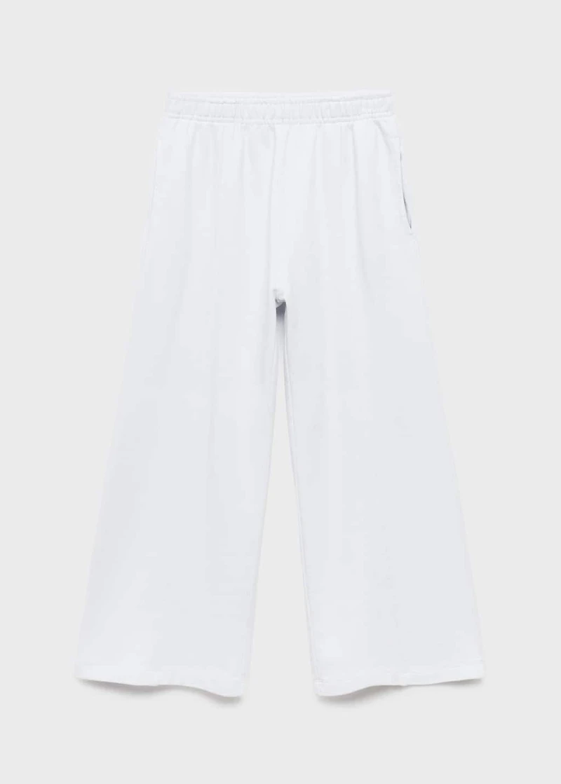 Cotton joggers with elastic waist