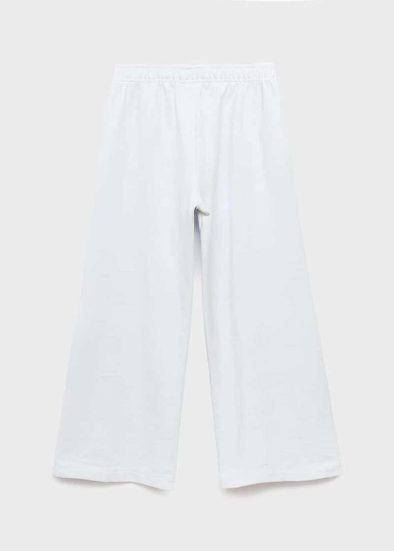 Cotton joggers with elastic waist