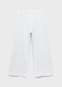 Cotton joggers with elastic waist