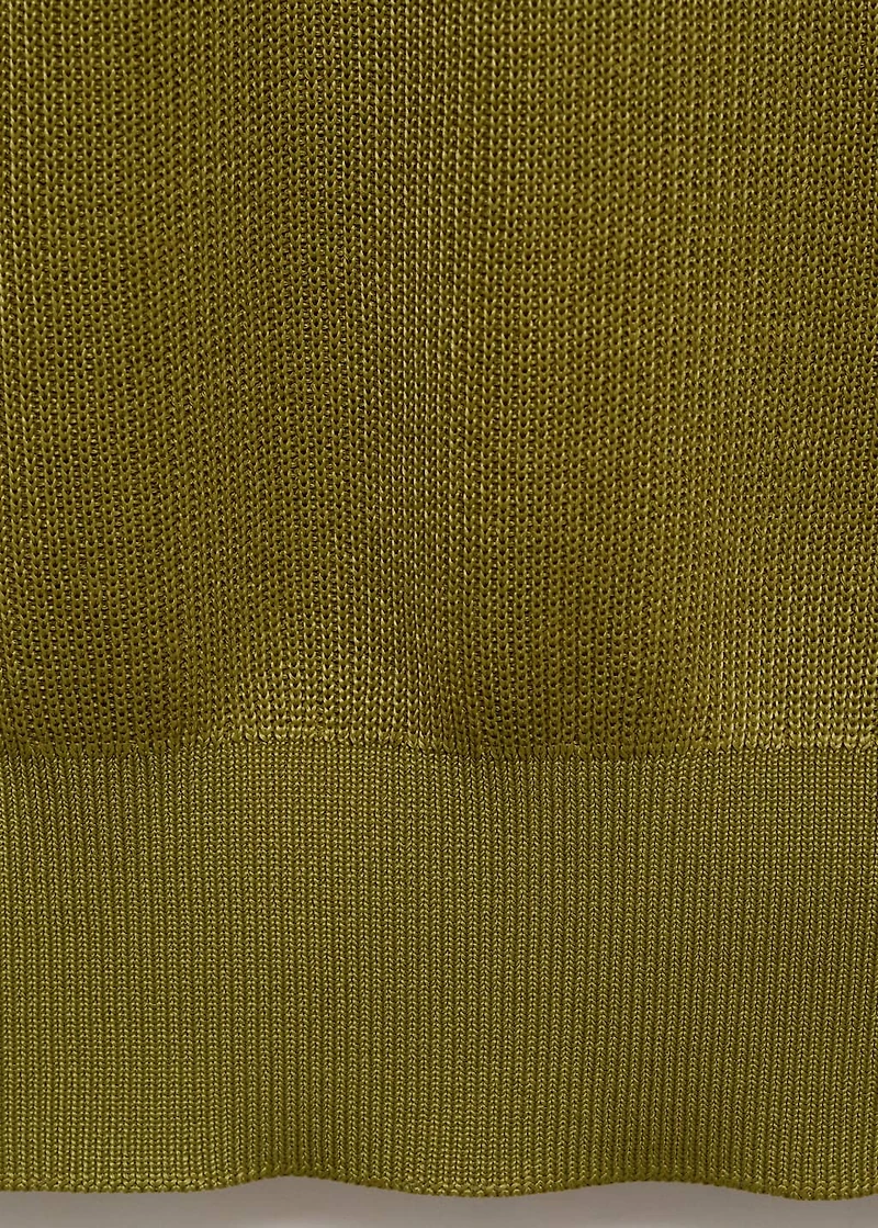 Cotton polo shirt with microstructure