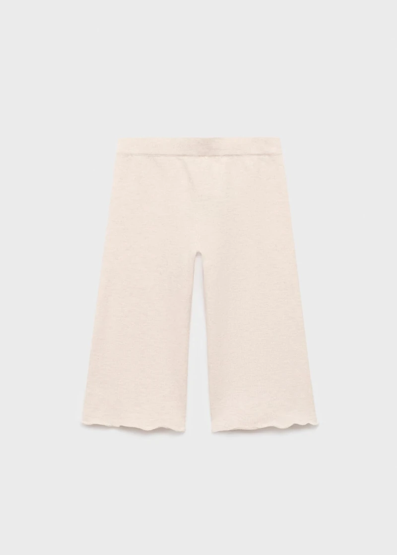 Cotton-knit trousers