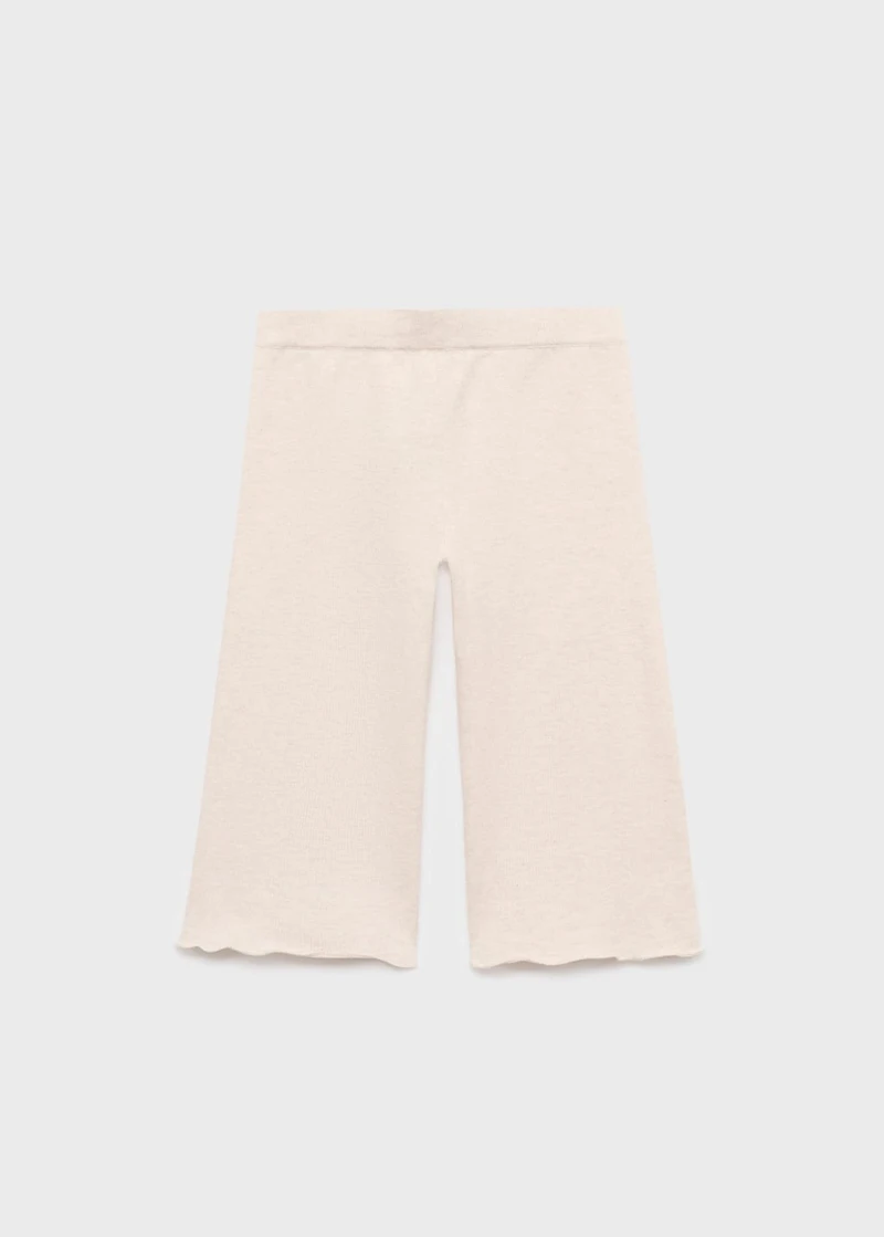 Cotton-knit trousers
