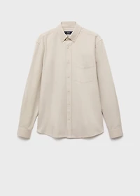 100% cotton regular fit pocket shirt