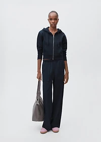 Cotton joggers with seams