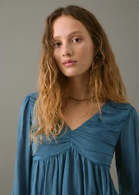 Ruched flowing blouse