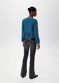 Ruched flowing blouse