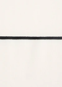 Contrasting low-rise knitted pants