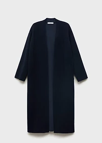 Knitted long coat