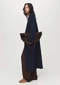Knitted long coat