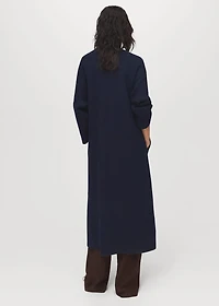 Knitted long coat