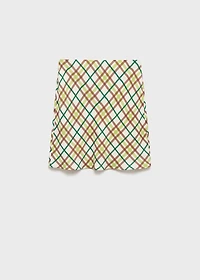 Short checked skirt