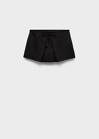 Mini skort with bow