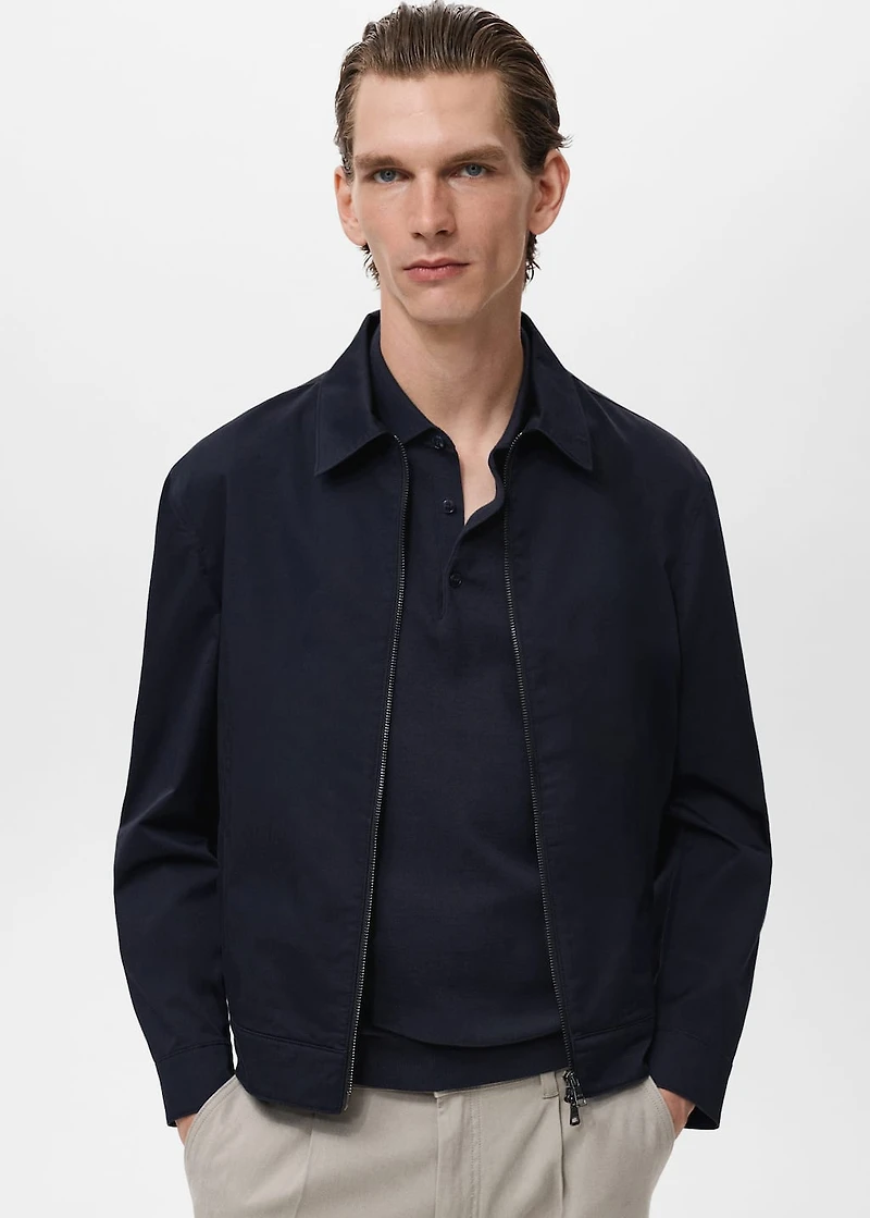 Zipper cotton jacket