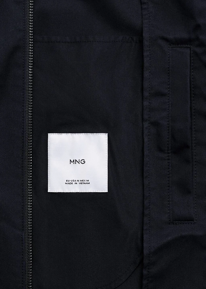 Zipper cotton jacket