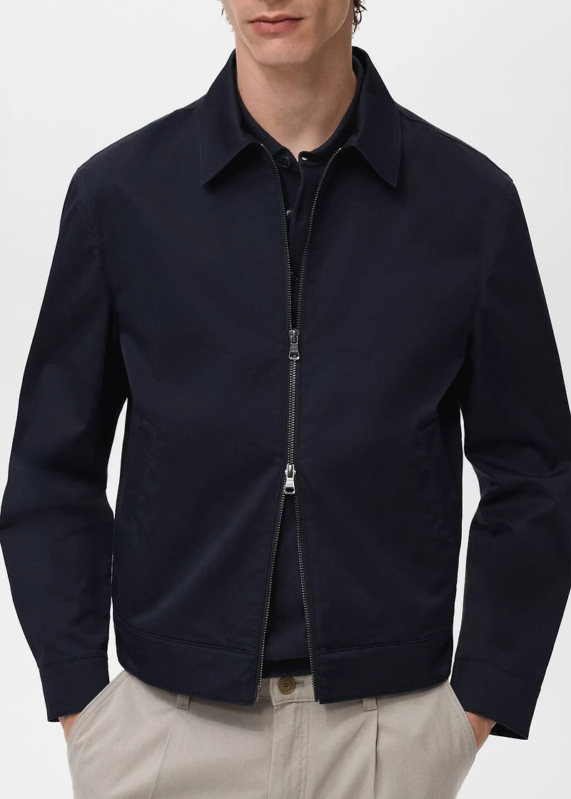 Zipper cotton jacket