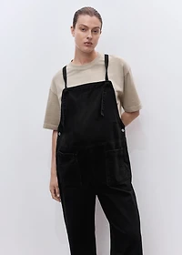 Maternity denim dungarees