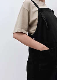 Maternity denim dungarees