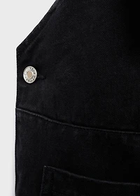 Maternity denim dungarees