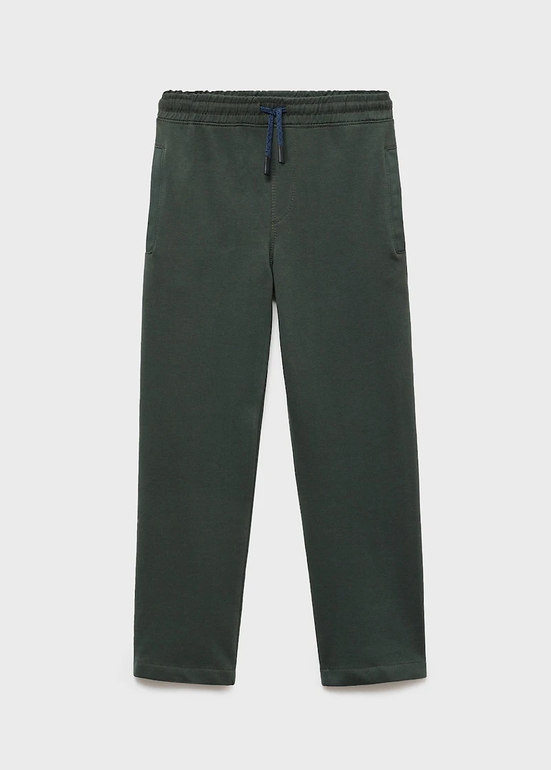 Cotton drawstring joggers