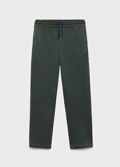 Cotton drawstring joggers