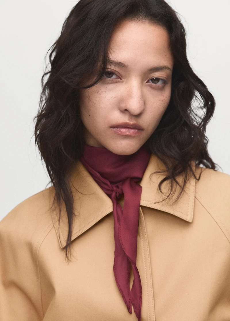 Oversized parka with epaulettes