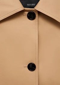 Oversized parka with epaulettes