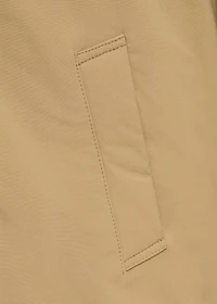 Hooded anorak with buttons