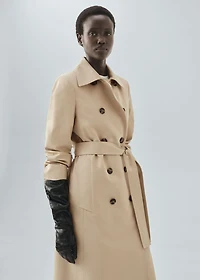 Classic 100% cotton trench coat