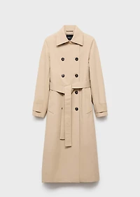 Classic 100% cotton trench coat