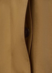 100% cotton long trench coat