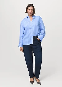 Striped straight shirt