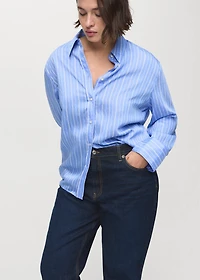 Striped straight shirt
