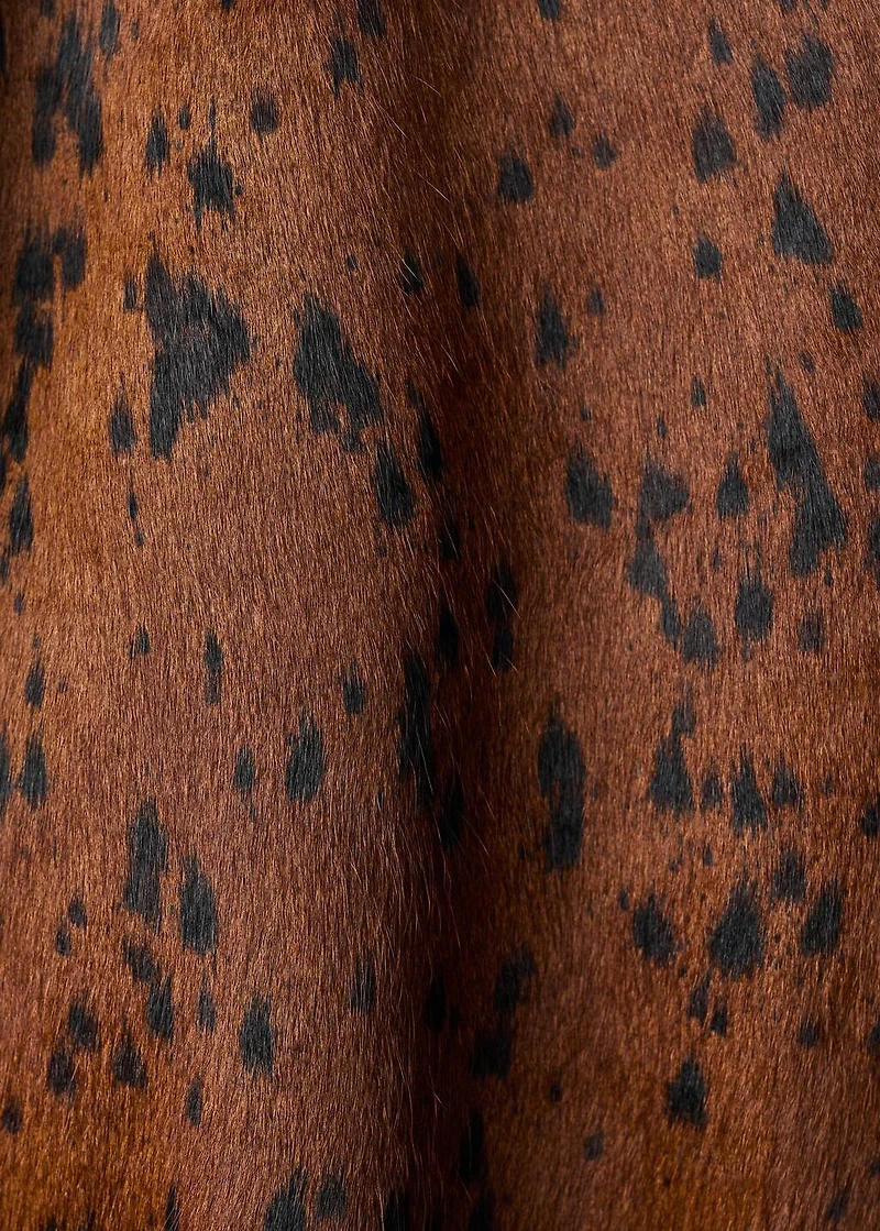 100% leather fur jacket