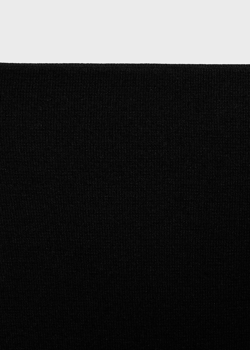 Flared knitted skirt